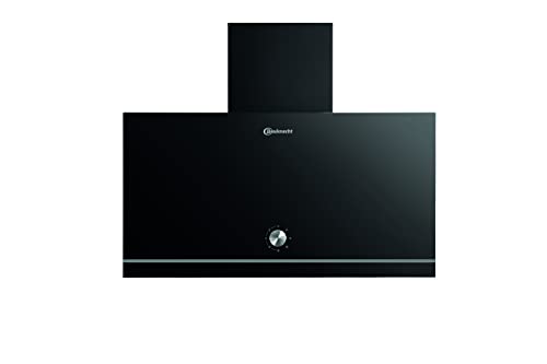 bauknecht dunstabzugshaube kopffrei 60cm 485m/h led energieklasse a schwarzglas