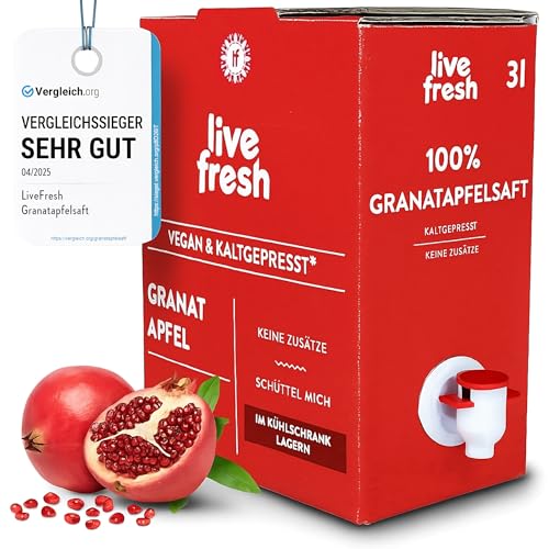granatapfelsaft kaltgepresst 3 liter 100% direktsaft ohne zusätze made in germany