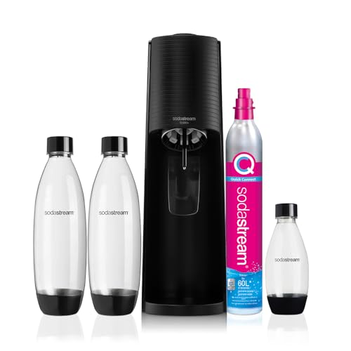 SodaStream Wassersprudler mit CO2-Zylinder, Acryl, Schwarz