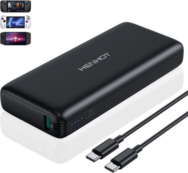 henhot powerbank 20000 mah usb-c a 65w für 24,99 euro statt 50 euro