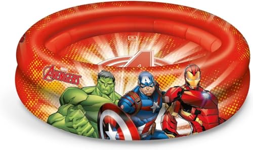 avengers aufblasbarer pool mit 2 ringen, durchmesser 100 cm, mondo toys