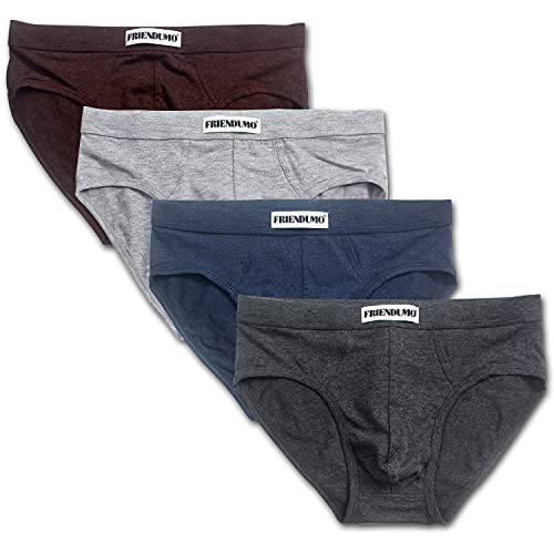 mehrfarbige herren slips 4er pack atmungsaktive baumwollshorts friendumo größe s