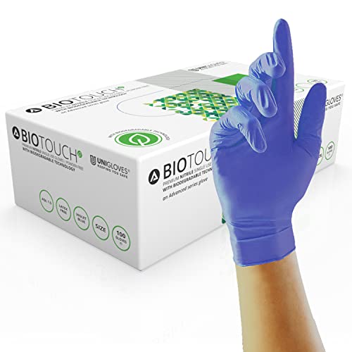 Nitril-Einweghandschuhe UNIGLOVES BioTouch, biologisch abbaubar, 100 Stück