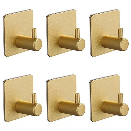 haken selbstklebend gold, xuanhey handtuchhaken türhaken ohne bohren, 6 stück