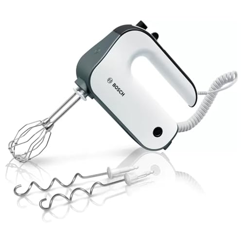 bosch handmixer mfq49300 mit turbo und knethaken, 450 watt, rot
