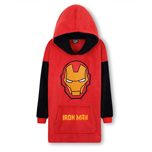 marvel hoodie kinder jungen oversize fleece kapuzenpullover dekenpullover rot