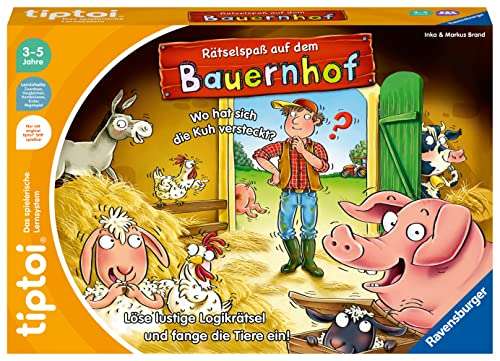 ravensburger tiptoi spiel rätselspaß bauernhof lernspiel ab 3 jahre 1-4 spieler