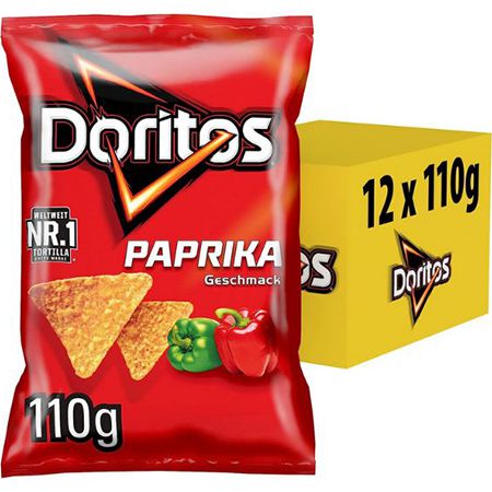 doritos nachos paprika 12er pack 110g ab 13,99 euro statt 21 euro