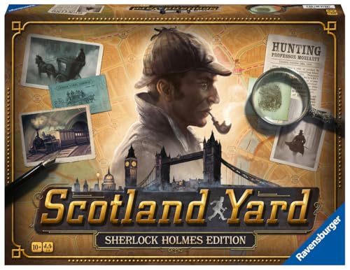 scotland yard - sherlock holmes edition von ravensburger für 2-6 spieler, holzfarbe