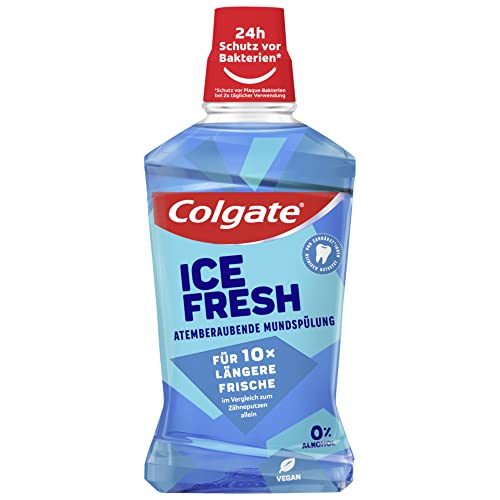 Colgate Mundspülung Ice Fresh 500 ml  antibakterielle Mund- und Zahnreinigung