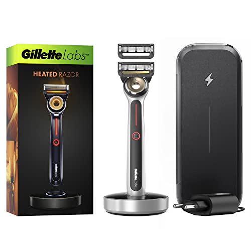 gillette labs heated nassrasierer herren mit 2 rasierklingen und magnetdock