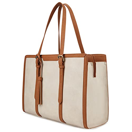 ECOSUSI laptoptasche 15,6 zoll aktentasche damen notebooktasche arbeitstasche groß