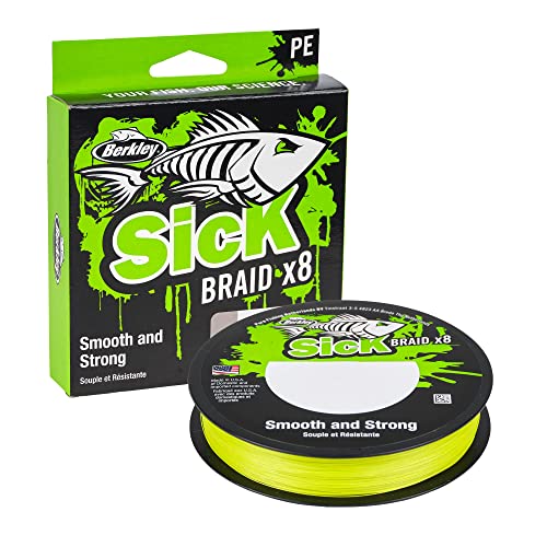 berkley sick braid 8-fach geflochtene angelschnur 150-300 m für süß- und salzwasser