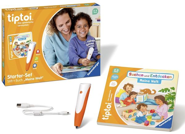 ravensburger tiptoi starter-set mit stift und bilderbuch meine welt für 43,96