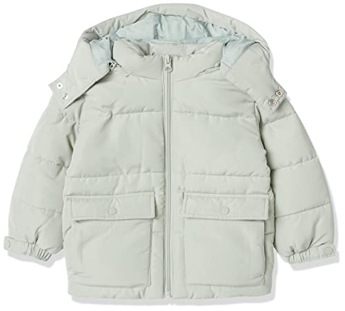 Amazon Essentials Unisex Kinder Daunenjacke aus recyceltem Polyester, helles Salbeigrün, für 4 Jahre