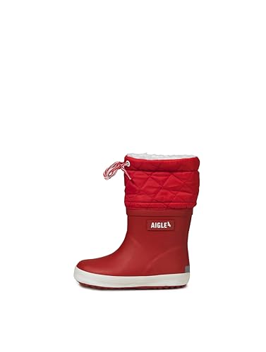 gummistiefel kinder aigle giboulee 2 rot weiß 34 eu unisex