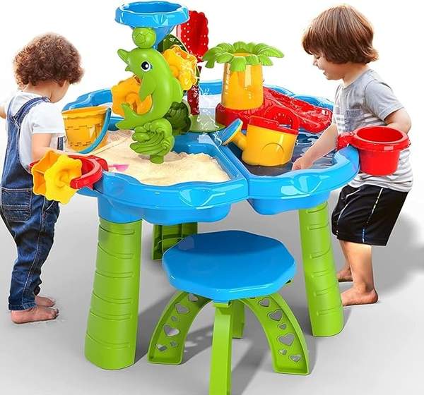 temi sand wassertisch 3 in 1 spielzeug 28 teile für kinder sandkasten strand aktivität