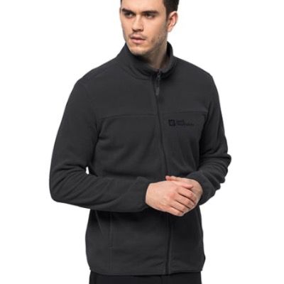 jack wolfskin fleecejacke beilstein für männer schwarz 44,90 statt 74