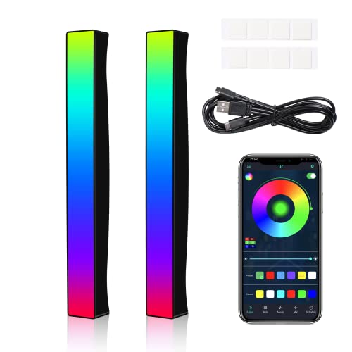 rgb pickup rhythm lights 2 pcs, app gesteuerte musik lichtleiste, usb aktivierte atmosphärenlichter