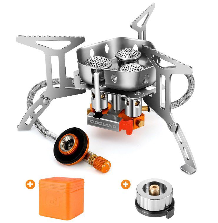 odoland gaskocher 6800w mit piezozündung für 22,19 euro statt 30 euro