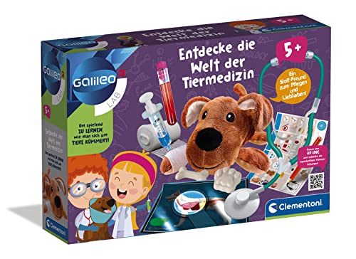 Clementoni Galileo Lab  tiermedizin spielset mit utensilien und wissenswertem