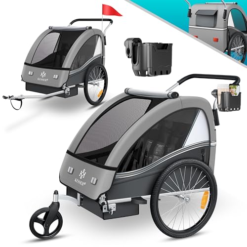 Produktbild: kesser kinderfahrradanhänger jogger buggy 2in1 sport-rx für kinder