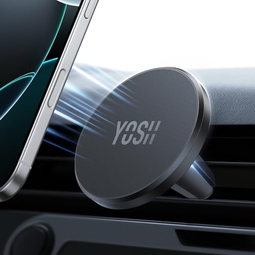 yosh mag-safe autohalterung, magnetischer handyhalter für belüftung, für iphone 16/15/14/13/12