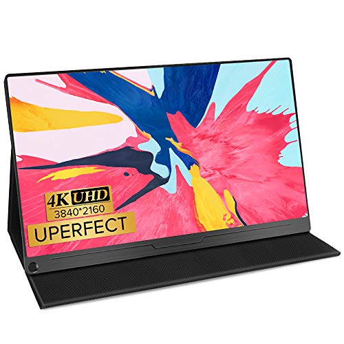 uperfect portable monitor 15,6 zoll 4k mit 3840 x 2160 ips hdmi usb c für pc laptop und spielekonsole