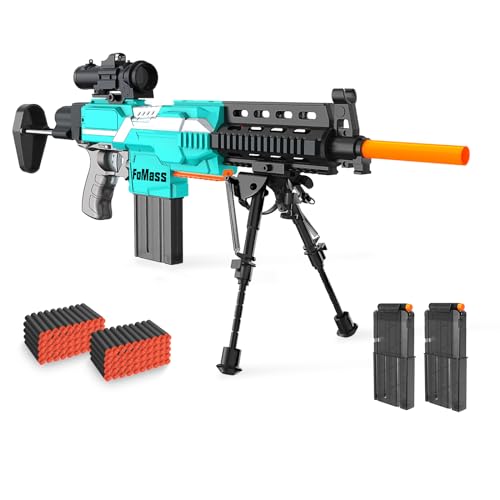 elektrische spielzeug pistole gun sniper, 3 mode toy foam blaster mit scope, 100 darts