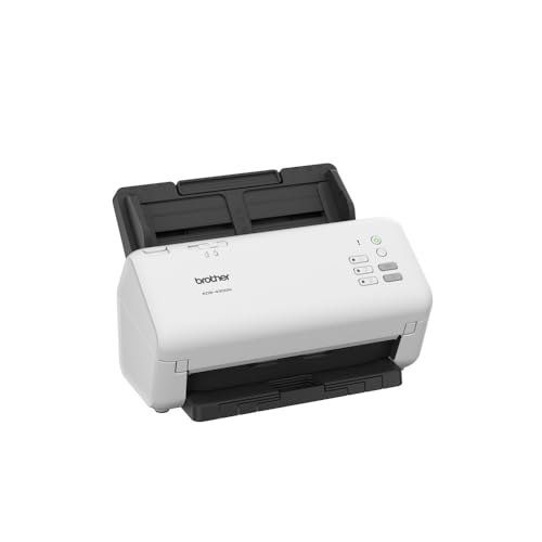 brother ads-4300n scanner mit schnellstarttasten, weiß, ads4300nre1