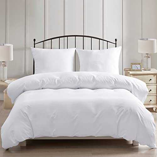 phf bettwäsche 200x200 mit 2 kissenbezügen 80x80 mikrofaser weich bügelfrei weiß