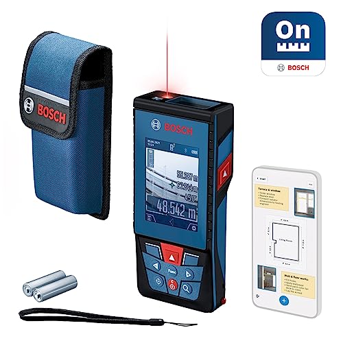 bosch professional laser-entfernungsmesser mit aa-batterie, tasche, schlaufe