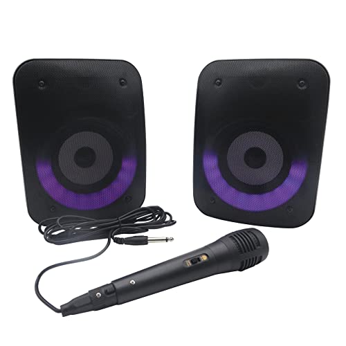 lexibook iParty bluetooth stereolautsprecher set 2er mit mikrofon 3 h akku bluetooth 5.0