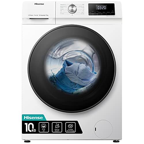 Hisense WFQA1014EVJM Waschmaschine 10 kg Dampffunktion 1400 U/min 15 Programme