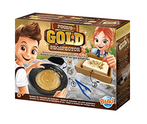 goldgräber-set für kinder ab 8 jahren - kleiner entdecker box experiment