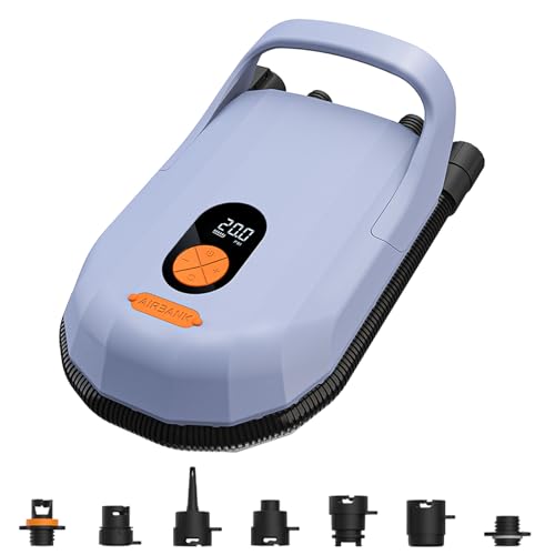Produktbild: airbank 7800mAh luftpumpe 20PSI elektrisch mit akku für paddleboard kajak matratzen