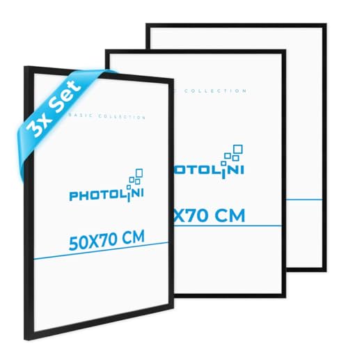 photolini bilderrahmen MDF-Holz mit bruchsicherem acrylglas, zum Aufhängen und Aufstellen