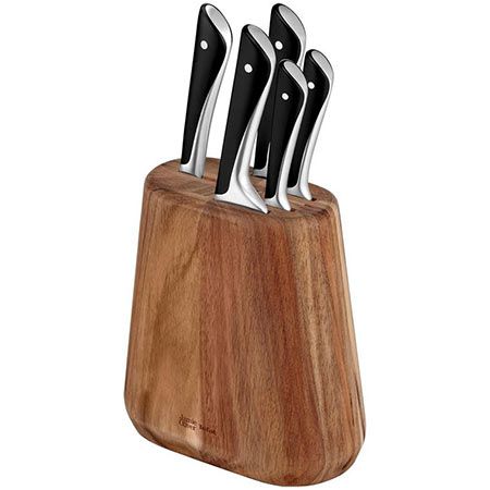 küchenmesser-set 5-teilig von jamie oliver by tefal mit block für 82,29