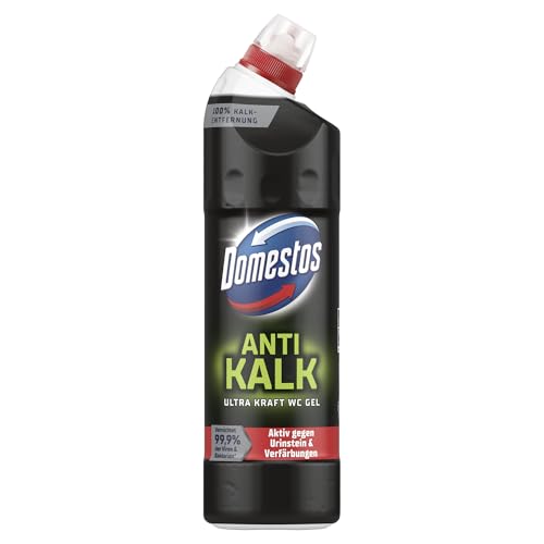 Domestos WC Gel Anti Kalk 750 ml - Urinstein- und Verfärbungsreiniger