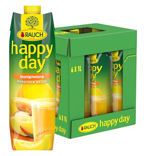 rauch happy day honigmelone mit mango und apfel, 6x 1l tetra prisma