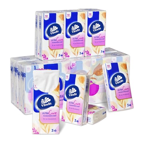 vinda ultra care taschentücher 3-lagig reiseformat 300 extraweiche tücher