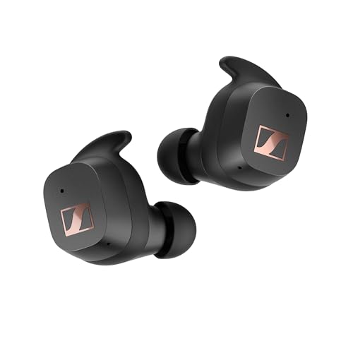 sennheiser sport true wireless earphones mit bluetooth, noise cancellation, schwarz