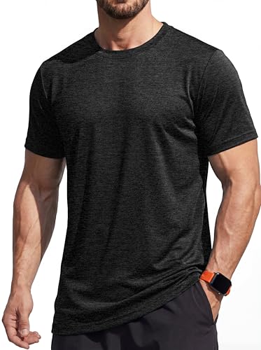 MAGCOMSEN Herren Kurzarm Sportshirt Atmungsaktiv Laufshirt Funktionsshirt