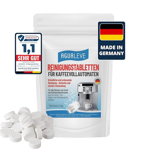 Produktbild: reinigungstabletten 50 stück für kaffeekochgeräte von delonghi, philips, siemens - made in germany