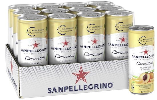 sanpellegrino limonade clementine pfirsich 12x für 11,99 euro statt 20 euro