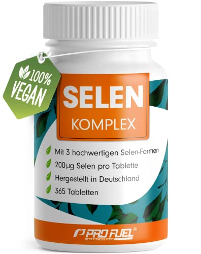 selenium 365x 200 g tabletten, hochdosiert, 3 seleniumquellen, vegan, ohne zusätze