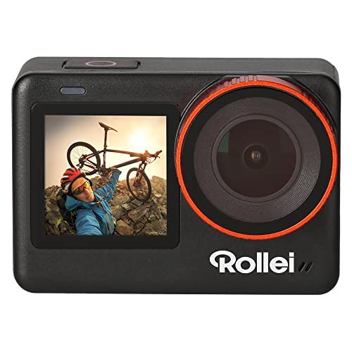 rollei actioncam one 4k action-cam 60fps wasserdicht bis 5m, 30m mit gehäuse, zubehör