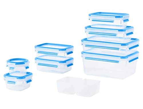 Emsa Frischhaltedose Set 9-teilig, 0,15-2,2 Liter, transparent, luftdicht