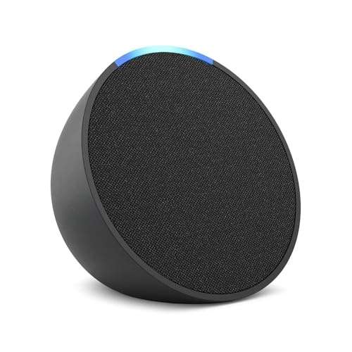 bluetooth lautsprecher echo pop, kompakt, mit alexa, anthrazit, voller klang