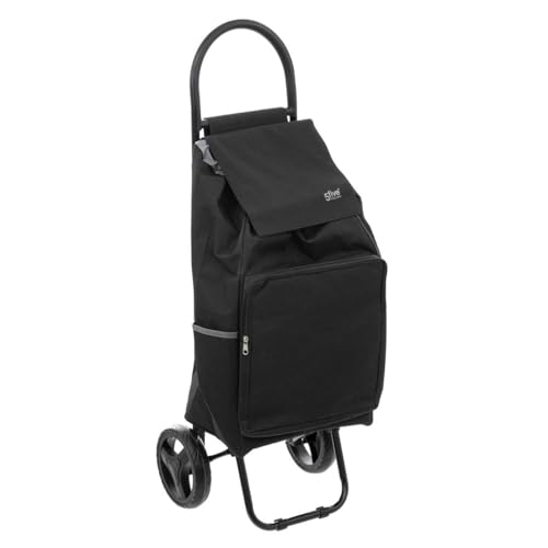 einkaufswagen metall schwarz mit 2 rädern 5five nomade